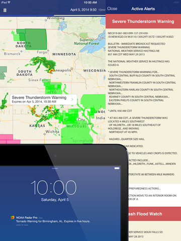 ipad NOAA Radar Pro – Severe Weather Alerts, Forecast & Hurricane Tracker Screenshot 1