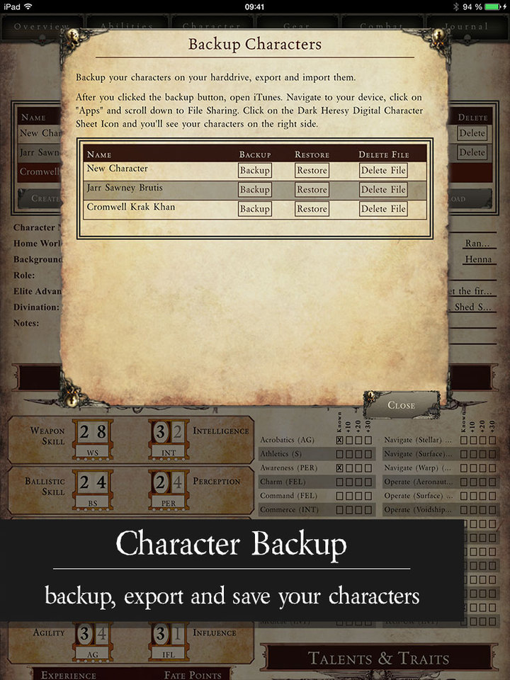 warhammer 40k dark heresy 2 character sheet