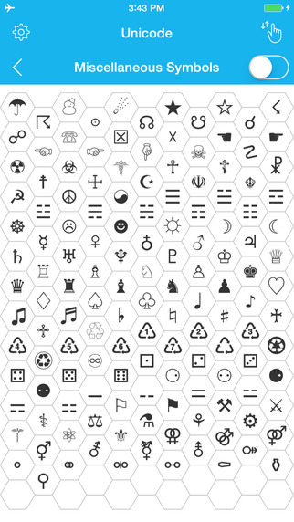 Unicode Map - Characters and Symbols for iOS 8