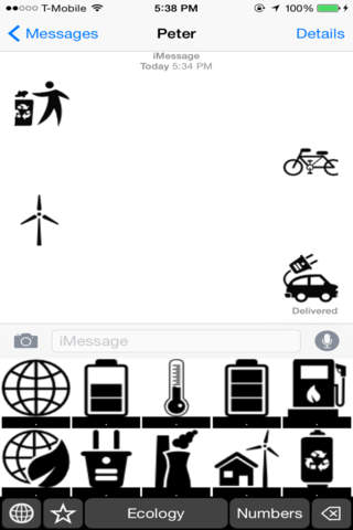 Ecology Stickers Keyboard: Using Eco Icons to Chat screenshot 3