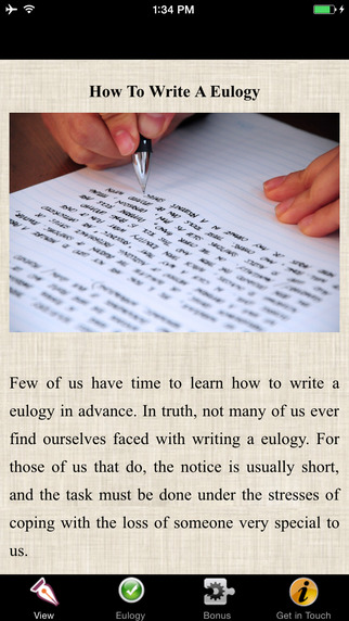 How To Write A Eulogy