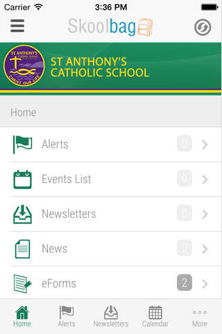 St Anthony's Catholic School Riverside - Skoolbag screenshot 2