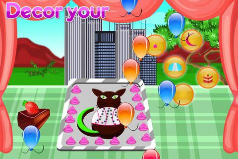 Cooking Game Black Cat Cake screenshot 3