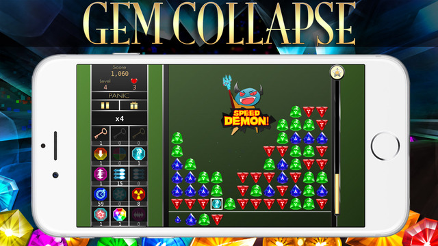 【免費遊戲App】Gem Collapse-APP點子