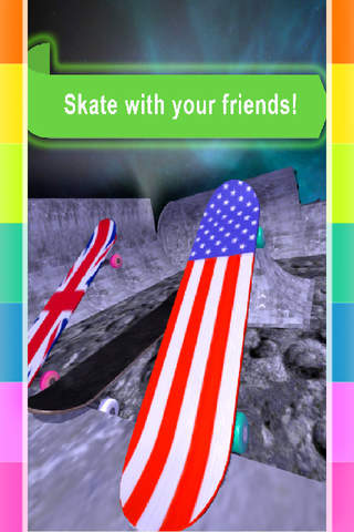 Moon Skate - Free Skateboard game screenshot 4