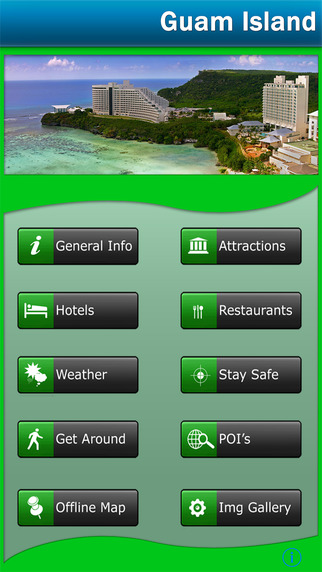 Guam Island Offline Map Travel Guide