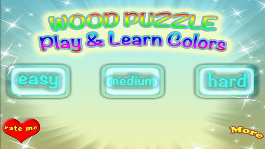 Colors Wood Puzzle Match Game