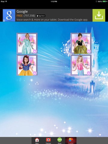 Princess Kids Dress Up Photo Montage for Girls FREE screenshot 3