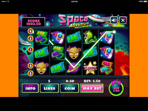 【免費遊戲App】Slot Machine Space Adventure-APP點子