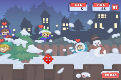 Snowball Fight Shooting Game screenshot 2