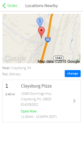 【免費生活App】Claysburg Pizza-APP點子