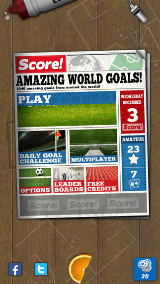 【免費遊戲App】Score! World Goals-APP點子