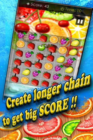 Fruit dots mania! : Amazing matching puzzle game FREE screenshot 2