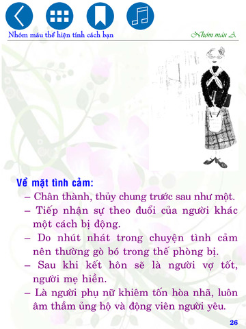 【免費書籍App】NHÓM MÁU THỂ HIỆN TÍNH CÁCH BẠN: NHÓM MÁU A-APP點子