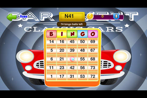 Classic Cars Bingo Boom - Free to Play Classic Cars Bingo Battle and Win Big Classic Cars Bingo Blitz Bonus! screenshot 2