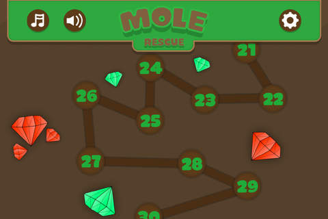 Mole Rescue - Drag the mole to the hole screenshot 2