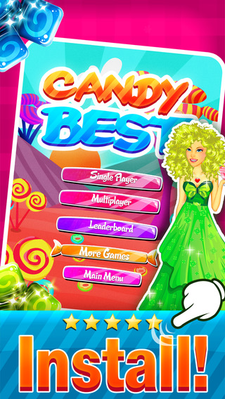 【免費遊戲App】Candy Best Match-3 - Puzzle adventure in juicy fruit land free-APP點子