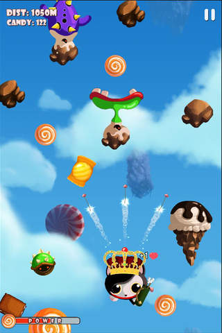 Candymon Adventure - Endless Arcade Flyer of Monsters and Sugar Rush. Test your dexterity and evade bouncy turtle bombs! screenshot 4