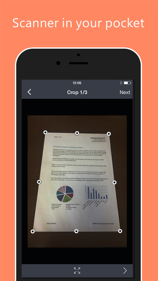 【免費商業App】Fine Scanner : Scan and OCR multipage docs, passport or receipt from paper and save in PDF or JPEG-APP點子