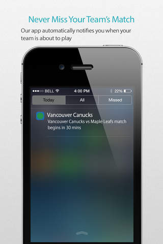 Vancouver Hockey Alarm Pro screenshot 2