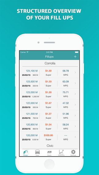 【免費財經App】Fuel - Your mpg, mileage economy calculator & tracker-APP點子