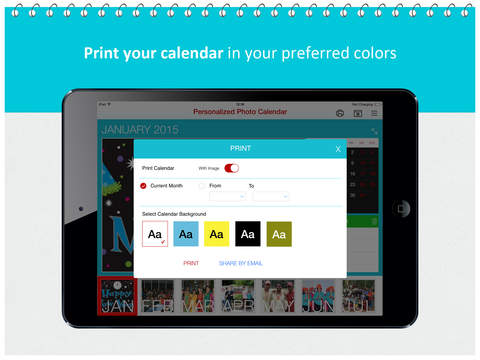 Personalized Photo Calendar – Customize it for every month! screenshot 3