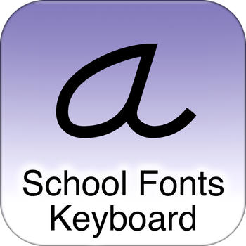 SchoolFonts Keyboard - Lowercase and Uppercase LOGO-APP點子