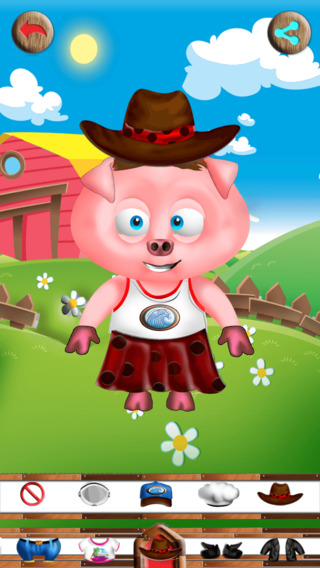 Dress UP Game: Pigs and Pigglet Version