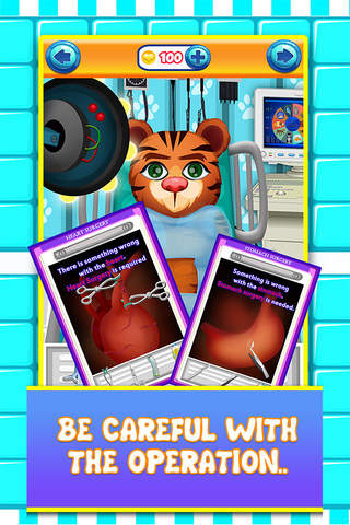 Baby Pet Surgery Simulator Doctor - hospital sim & head salon surgeon kids games for girls boys 2 screenshot 2
