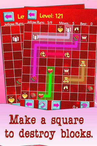 Valentine Match Flow - Candy Hearts and Chocolate Day Puzzle : Free Game Download screenshot 3