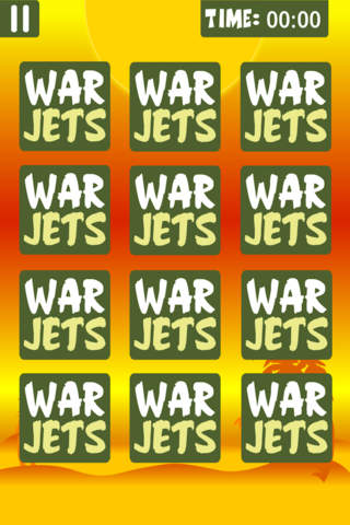 War Jet Memory Match HD screenshot 4