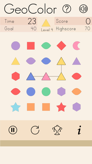 【免費遊戲App】GeoColor - Geometric Puzzle Game: Connect Same Shapes and Colors-APP點子