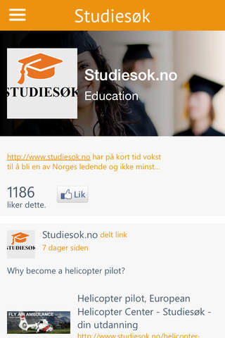 Studiesøk screenshot 4