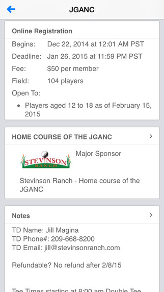 免費下載運動APP|Junior Golf Association of Northern California app開箱文|APP開箱王