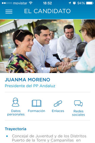 Juanma Moreno - PP Andaluz - Aplicación Oficial screenshot 2