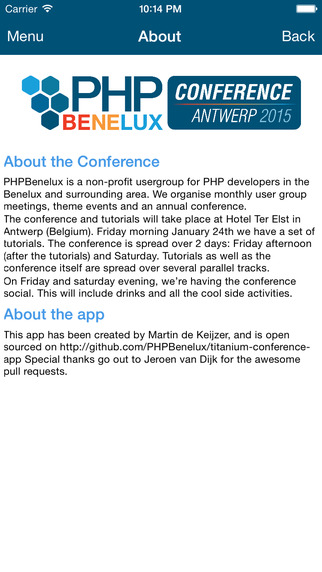 【免費生活App】PHPBenelux Conference-APP點子