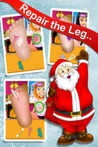 Little Foot Doctors - Christmas Games screenshot 3