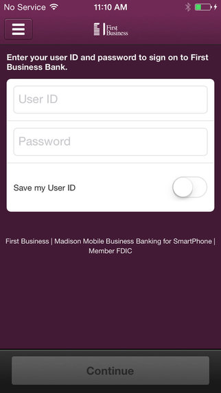 Madison Mobile Business Banking for iPhone