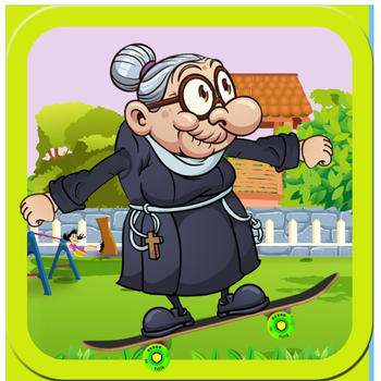 Crazy Angry Granny Run Skateboard Party Pro LOGO-APP點子