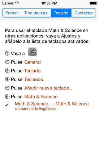 Math and Science Keyboard screenshot 2