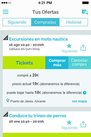 Bookaplan - Experiencias inolvidables de ocio con ofertas y videos geolocalizadas screenshot 4