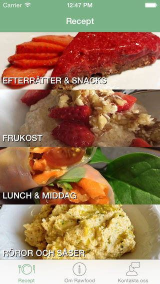 Rawfood recept på råkost helt på svenska
