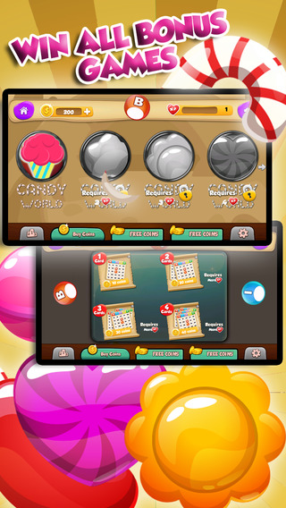 【免費遊戲App】A Ace Candy Bingo Lollipop Soda and Sweet Yummy Pop Suckers-APP點子