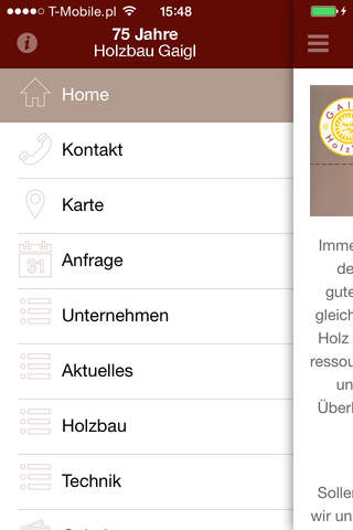 GAIGL Holzbau screenshot 2