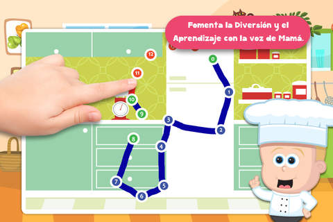 Free Kids Cooking Puzzle Teach me Tracing & Counting screenshot 4