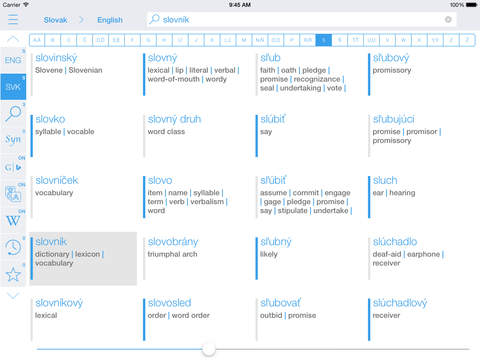 【免費教育App】Slovak English Dictionary and Translator (Slovensko - anglický slovník)-APP點子