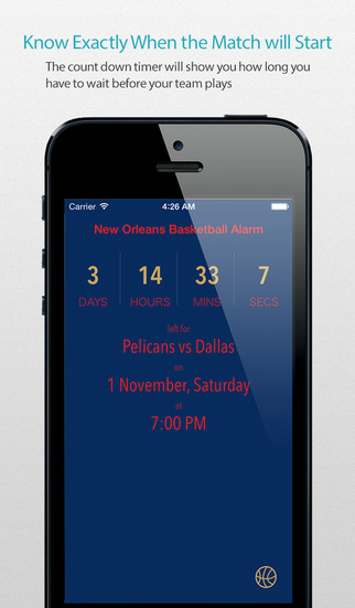 New Orleans Basketball Alarm Pro