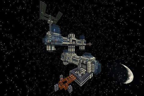 Space Battle - Survival Mini Game in Space in 3D blocks screenshot 4