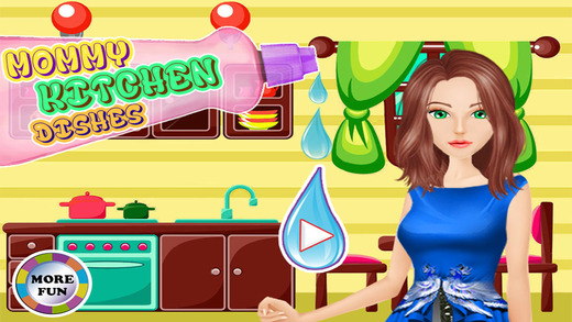 Washing dishes girls games