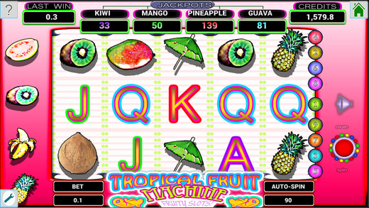 Tropical Fruit Machine Slots: Cocktail Party Style